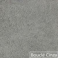 Sofá 3 Lugares Decoração Lazer Sala Ibiza Spz 180cm Bouclé - Amarena Móveis Cinza-3302 - 8