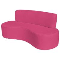 Sofá Curvo 4 Lugares Amsterdã 200cm Suede Cor Pink - 2
