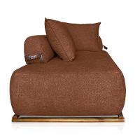 Sofá 3 Lugares Decoração Lazer Sala Ibiza Spz 180cm Bouclé - Amarena Móveis Terracota-3303 - 6