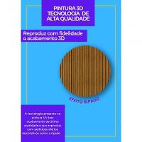 Rack Com Painel Requinte 2.2 Ripado 3d Com Led Naturale Com Off White - Gelius Móveis - 3