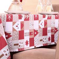 Toalha De Mesa Natal Estampa Digital 2,50m X 1,40m Para 8 Lugares Tecido Oxford - Modelo 2 - 100% Poliéster