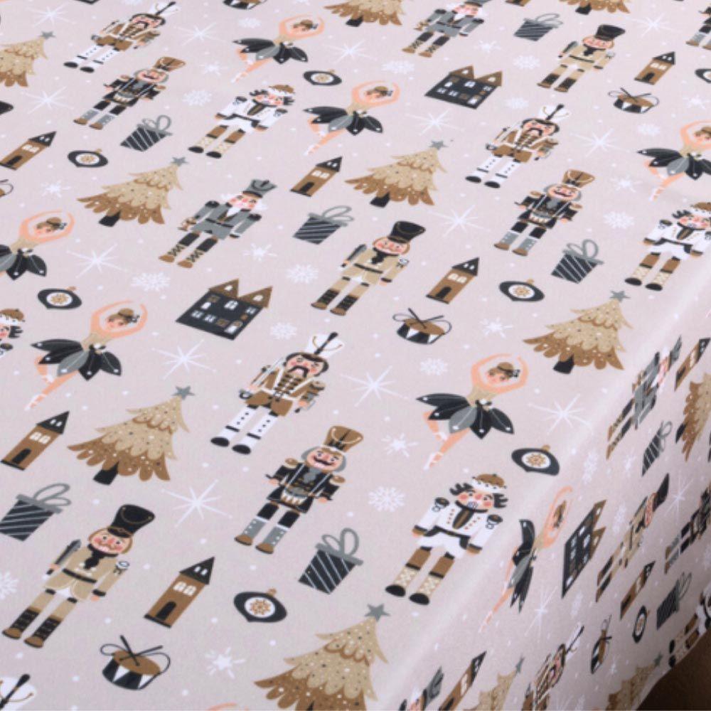 Toalha De Mesa Natal Estampa Digital 1,45m X 1,40m Para 4 Lugares Tecido Oxford - Modelo 4 - 100% Poliéster - 2