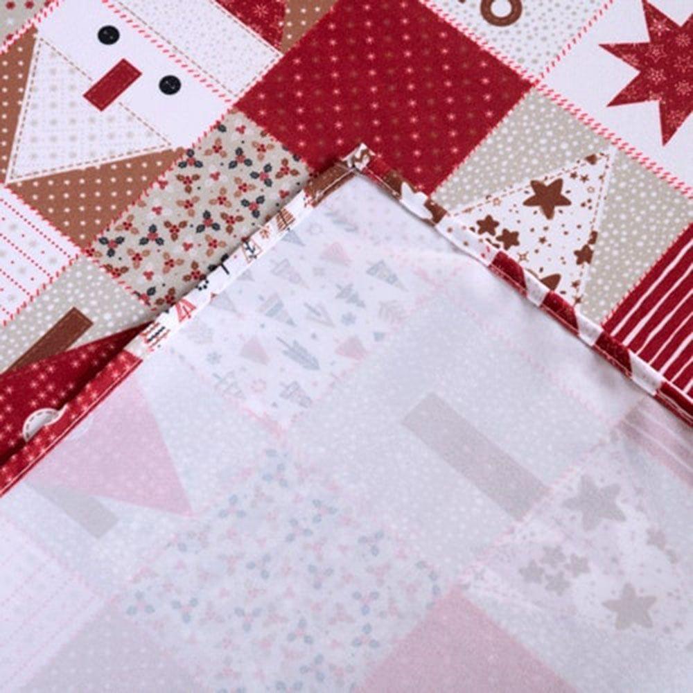 Toalha De Mesa Natal Estampa Digital 1,45m X 1,40m Para 4 Lugares Tecido Oxford - Modelo 2 - 100% Poliéster - 5