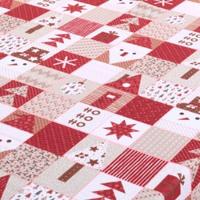 Toalha De Mesa Natal Estampa Digital 1,45m X 1,40m Para 4 Lugares Tecido Oxford - Modelo 2 - 100% Poliéster - 3