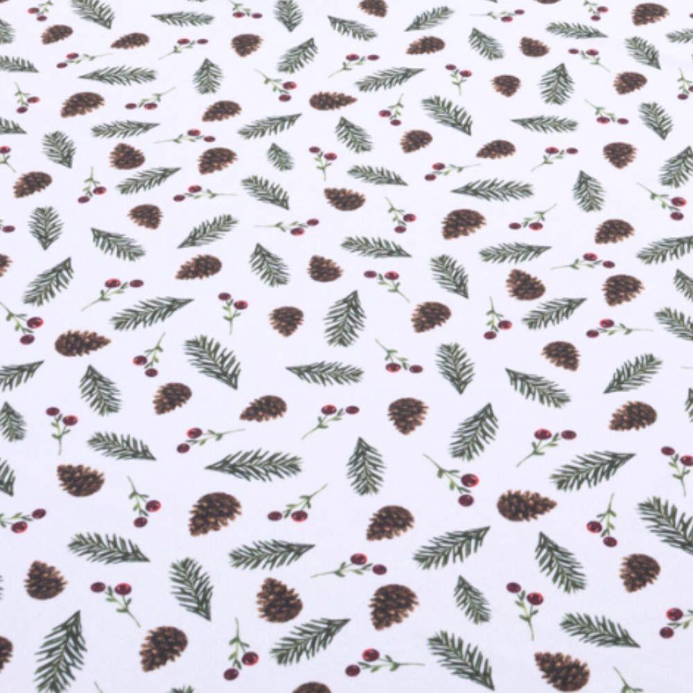 Toalha De Mesa Natal Estampa Digital 2,00m X 1,40m Para 6 Lugares Tecido Oxford - Modelo 1 - 100% Poliéster - 4