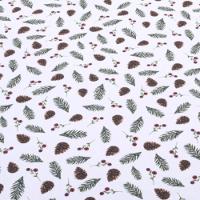 Toalha De Mesa Natal Estampa Digital 2,00m X 1,40m Para 6 Lugares Tecido Oxford - Modelo 1 - 100% Poliéster