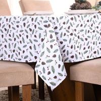 Toalha De Mesa Natal Estampa Digital 2,00m X 1,40m Para 6 Lugares Tecido Oxford - Modelo 1 - 100% Poliéster - 5