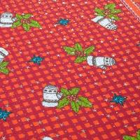 Toalha De Mesa Estampada Brilhare 1 Peça 2,50m X 1,45m 8 Lugares 100% Poliéster Tecido Oxford Natal - Estampa 3 Vermelho - 7