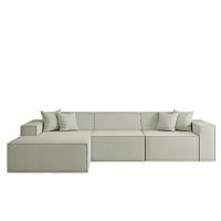 Sofá Luma 3 Lugares 2,75m Com Chaise Compactair - Balaqui Bege - 7