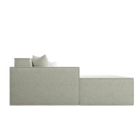 Sofá Luma 3 Lugares 2,75m Com Chaise Compactair - Balaqui Bege - 9