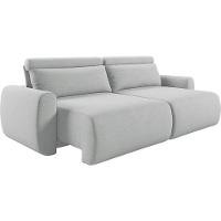 Sofá Retrátil E Reclinável Peony 2,80m Linho Cor Cinza Claro 2371 - 1