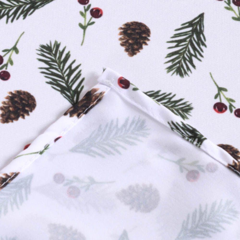 Toalha De Mesa Natal Estampa Digital 2,50m X 1,40m Para 8 Lugares Tecido Oxford - Modelo 1 - 100% Poliéster - 5
