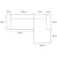 Sofá Modular Celinne Luxuoso Sala De Estar Decoração Luxo 265cm Bouclé Verde Oliva