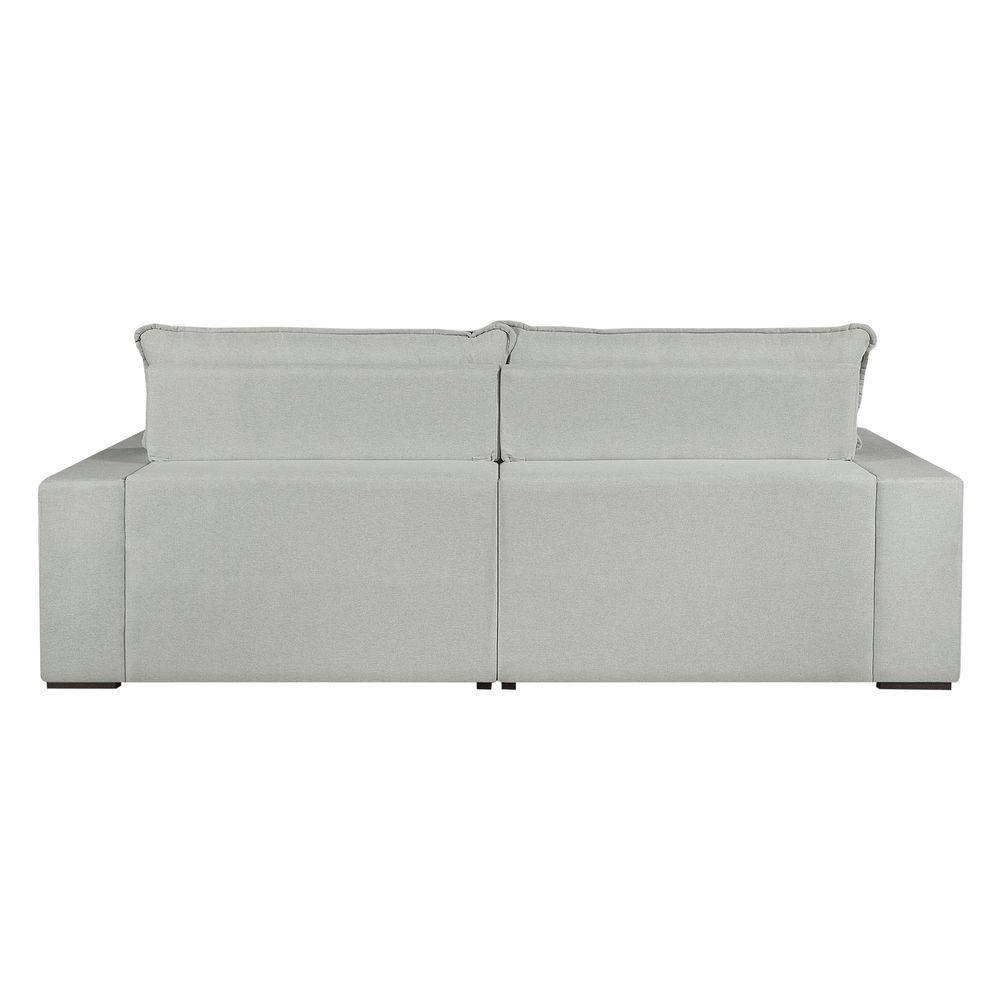 Sofá Retrátil E Reclinável Oregon 2,90m Linho Cor Gelo 2322 Usb Com Kit Usb - 3