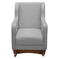 Poltrona Amamentação Aquila Plus Com Puff Linho Cinza - Fratello - 2