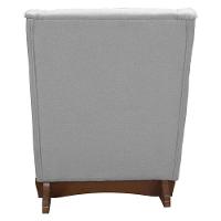 Poltrona Amamentação Aquila Plus Com Puff Linho Cinza - Fratello