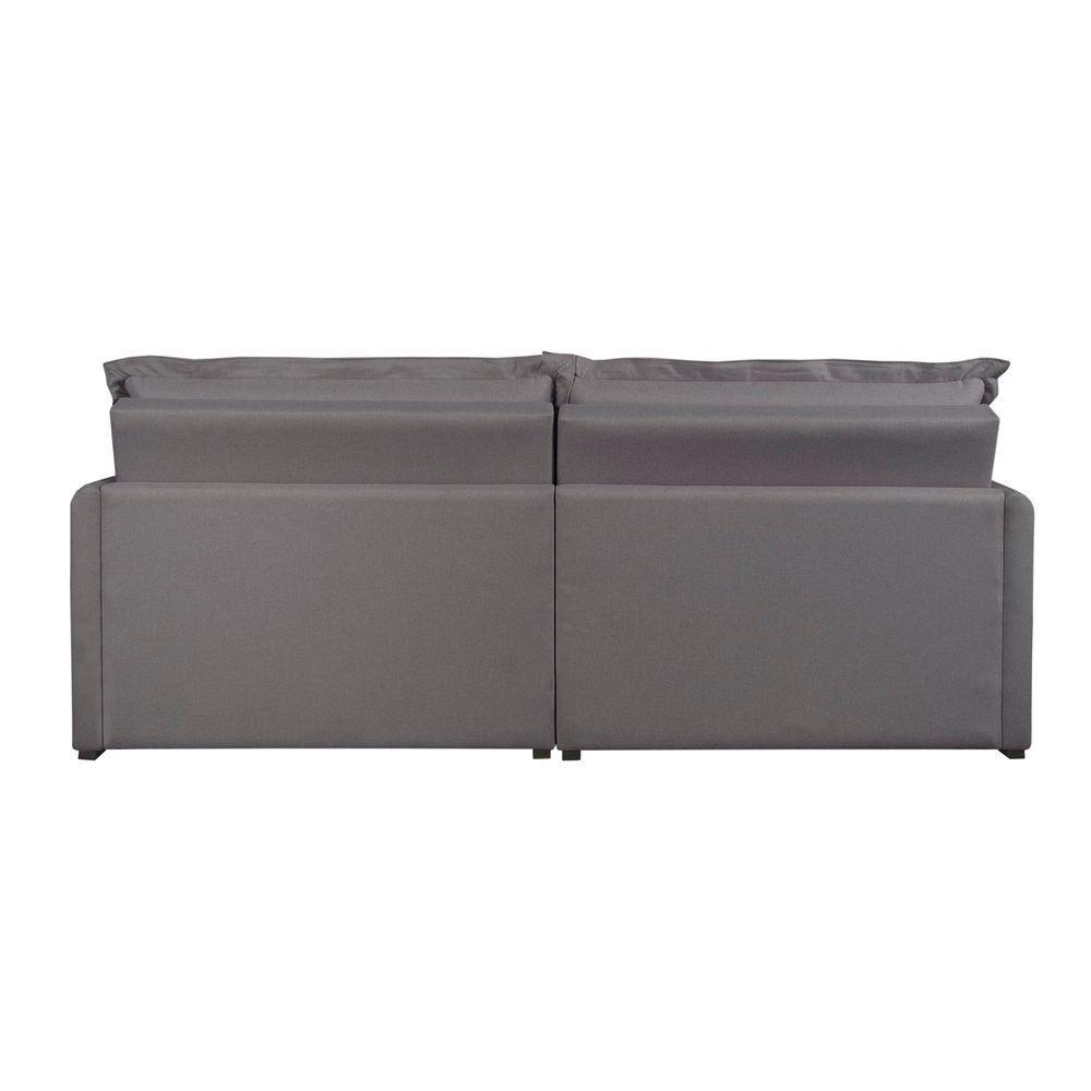 Sofá Retrátil E Reclinável Iris 2,20m Linho Cor Grafite 2342 Usb Com Kit Usb - 6