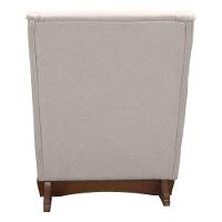 Poltrona Amamentação Aquila Plus Com Puff Linho Off White - Fratello