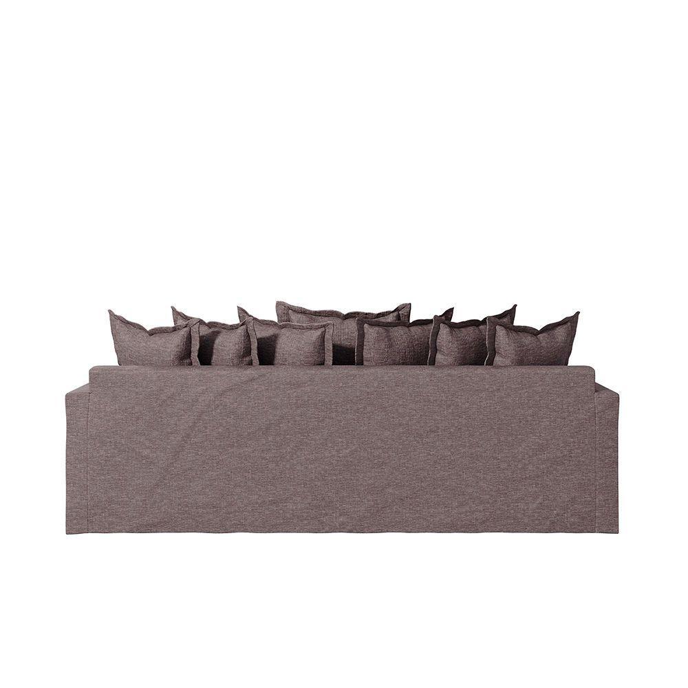 Sofá Living Laguna 2,40m Com Capa Removível Lavável Cor Prata 2252 - 5