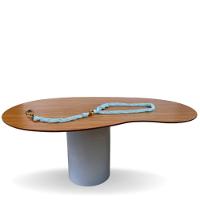 Mesa Organica Bean Laca+freijo 2.35x122cm - 3