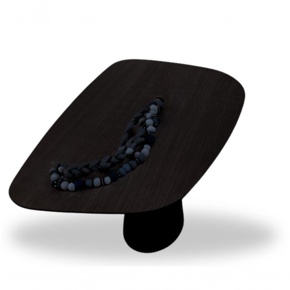 Mesa Oval Organica Flower 2.35x122cm Em Ebano - 4