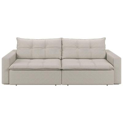 Sofá Retrátil E Reclinável Joinville 1,70m Linho Cor Bege 2340