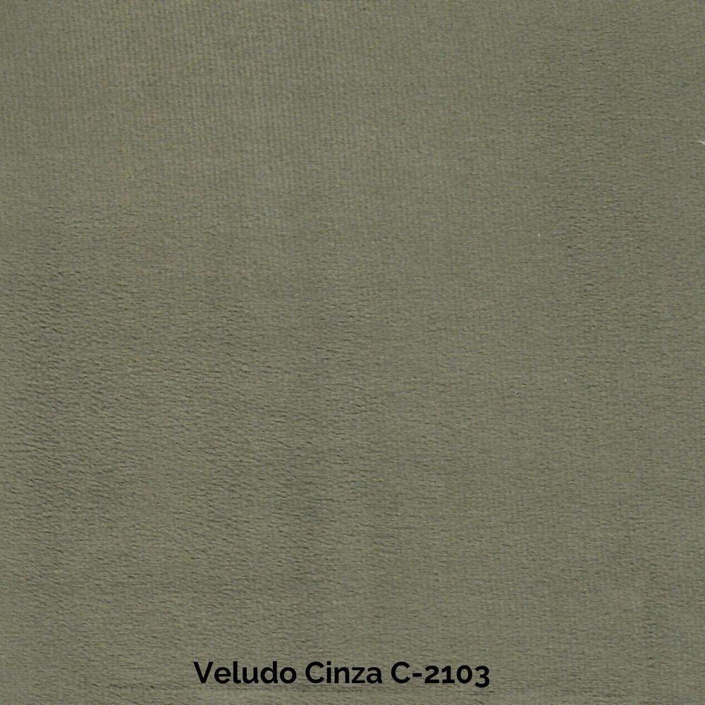 Sofá Retrátil E Reclinável Bee 1,90m Veludo Cor Cinza 2103 Usb Com Kit Usb - 8