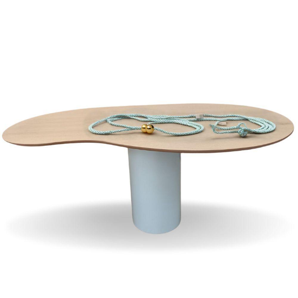 Mesa Organica Bean Laca+freijo Claro 2.35x122cm - 1