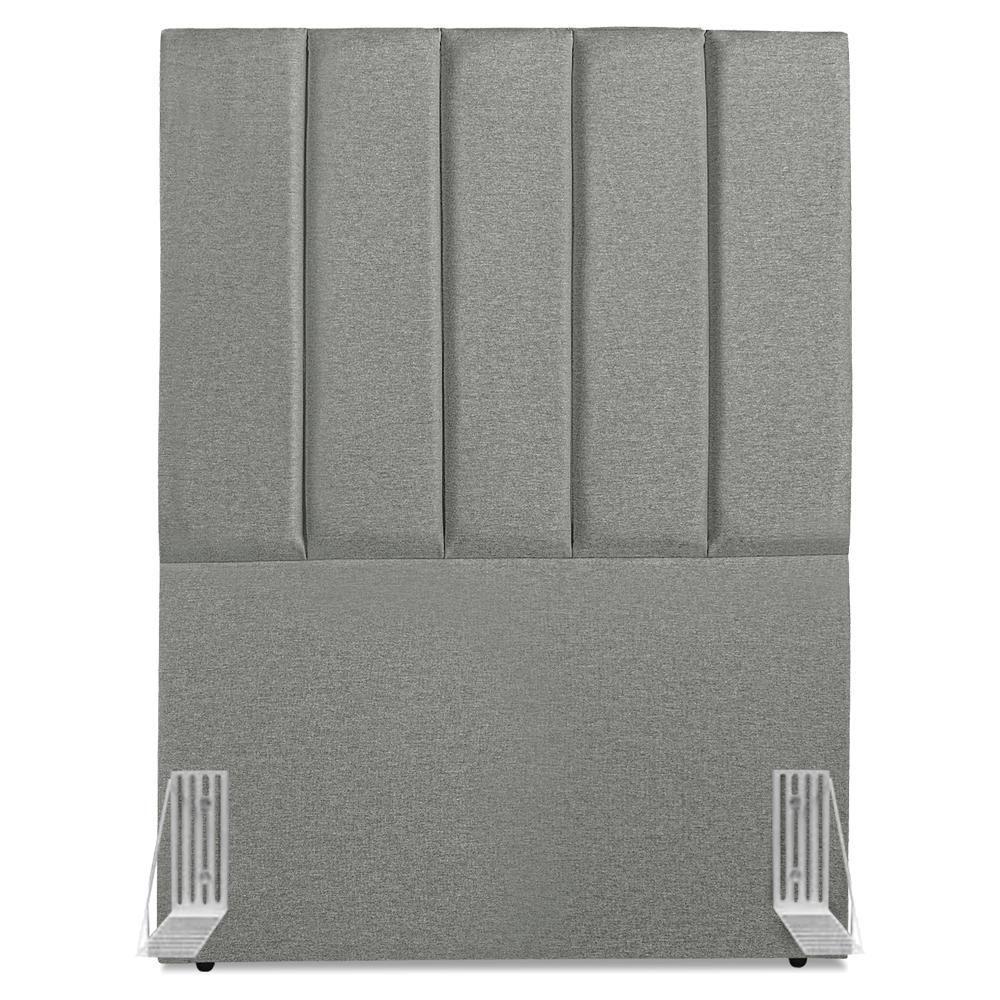 Cabeceira Solteiro 100 Cm Com Frame Dalia Linho Cinza Escuro Artte Cinza Escuro - 5