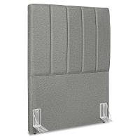 Cabeceira Solteiro 100 Cm Com Frame Dalia Linho Cinza Escuro Artte Cinza Escuro - 1