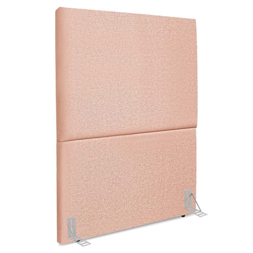 Cabeceira Solteiro 100 Cm Com Frame Luna Linho Rose Artte Rose - 1