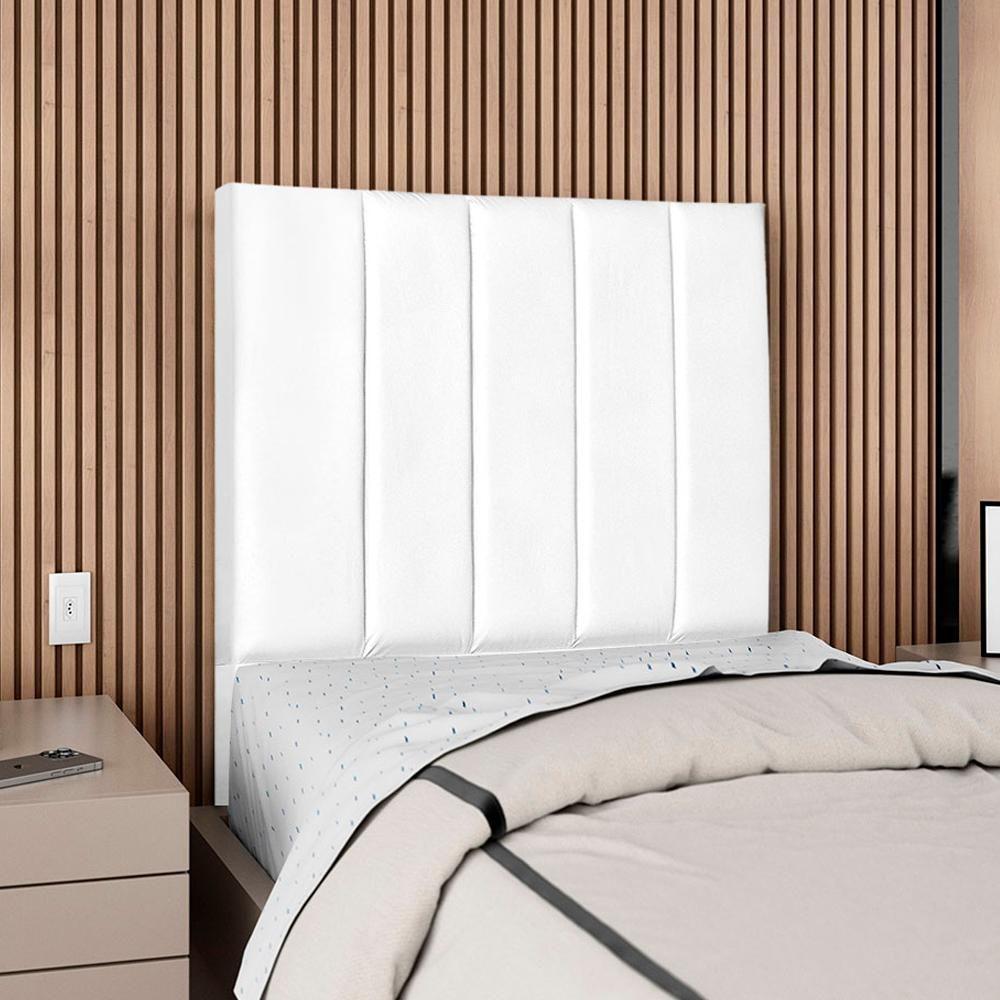 Cabeceira Solteiro 100 Cm Com Frame Dalia Corino Branco Artte Branco - 2