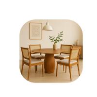 Mesa Cone De Jantar Vucan Em Freijo 130x110cm