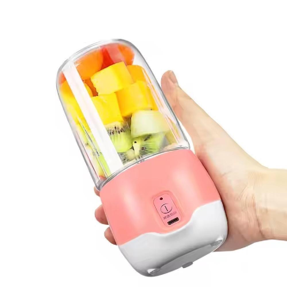 Liquidificador Portatil Sem Fio Mixer Blender Rosa Mini - 3