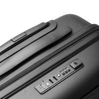 Mala De Bordo Preta Com Rodas 360°, Cadeado Tsa E Saída Usb Integrada - 39l - 2