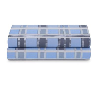 Lençol De Cima Avulso Luar Estampado Queen 01 Peça Malha 100% Algodão - Xadrez