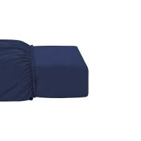 Lençol Avulso Casal Percal 200 Fios De Poliéster Sleep 100% Poliéster - Azul Marinho - 3