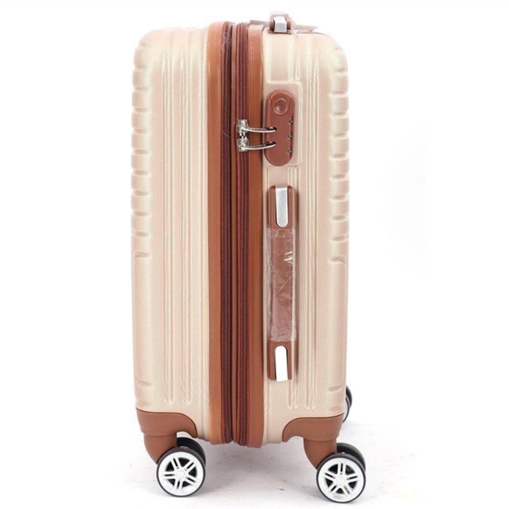 Conjunto Mala Viagem Em Abs E Frasqueira 5 Peças Kit Branco Navajo - 2