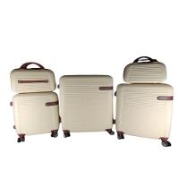 Conjunto Mala Viagem Em Abs E Frasqueira 5 Peças Kit Branco Navajo - 6