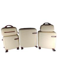 Conjunto Mala Viagem Em Abs E Frasqueira 5 Peças Kit Branco Navajo - 8