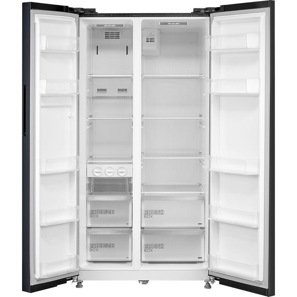 Geladeira Midea Side By Side Inverter Preto Conectada 511L 220V MD-RS710FGD282 - 3