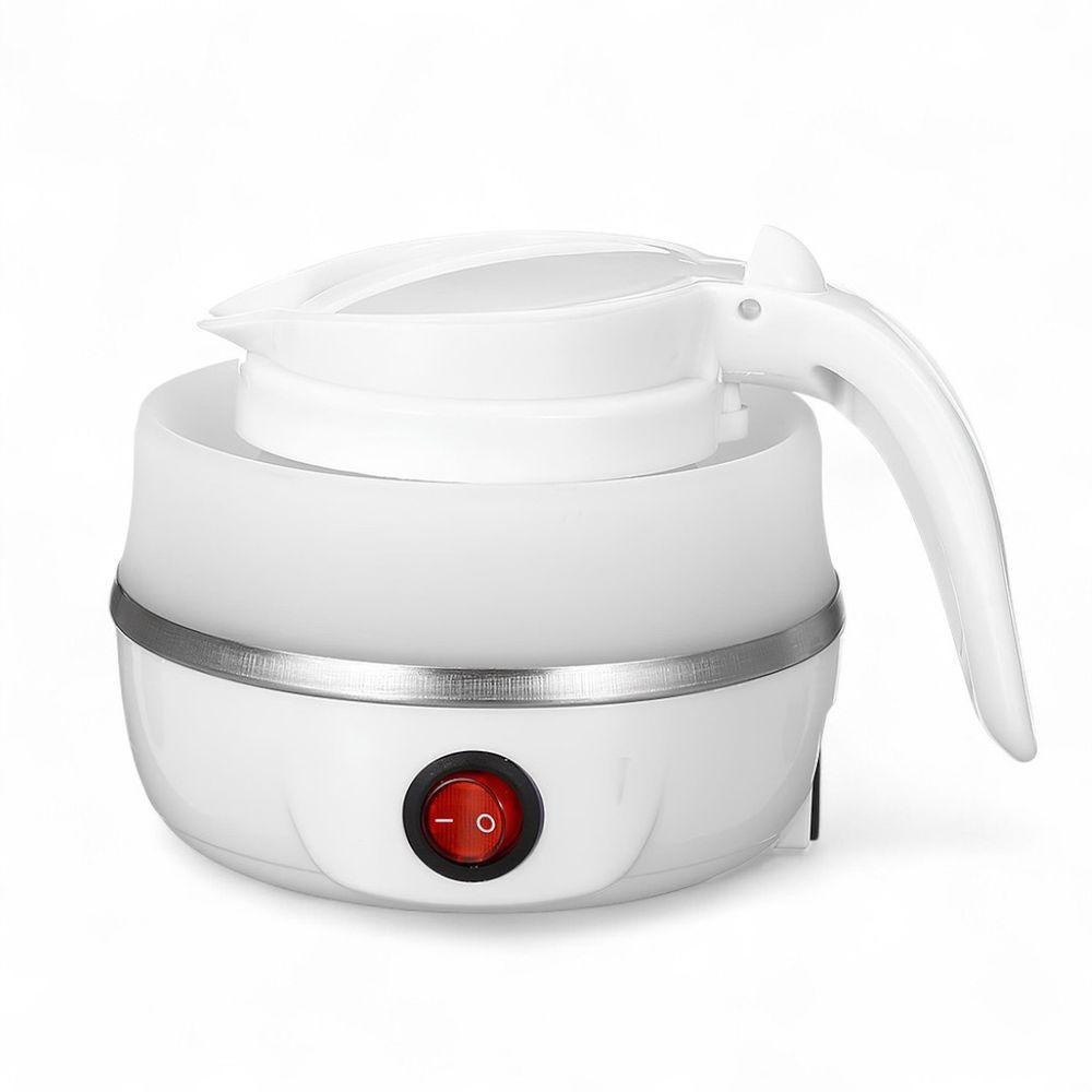 Chaleira Dobrável Elétrica 100v 600ml Branca Portátil Silicone Resistente Ao Calor - 5