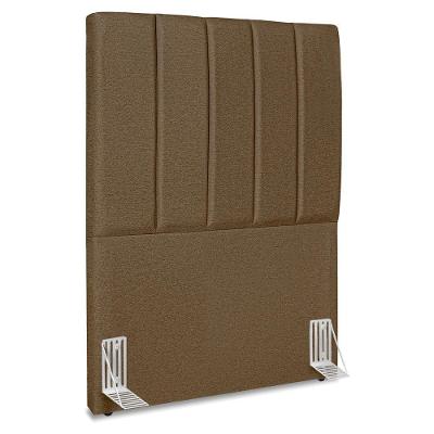 Cabeceira Solteiro 100 Cm Com Frame Dalia Linho Marrom Artte Marrom