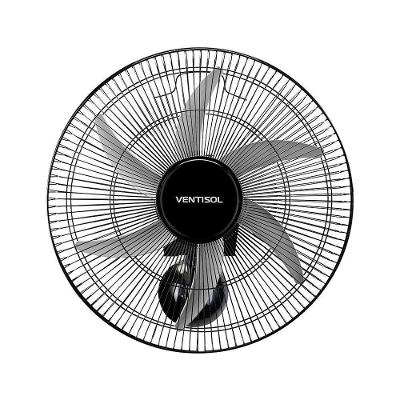Ventilador de Parede Ventisol 200W 50cm 6 Pás 3 Velocidades Preto 220V