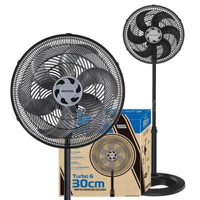 Ventilador Coluna 30cm Com 6 Pás 127v Turbo 6 Ventisol