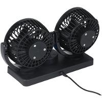 Ventilador Automotivo Mini Portátil 12v Giratório Cabeça Dup - 2
