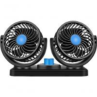 Ventilador Automotivo Mini Portátil 12v Giratório Cabeça Dup - 6