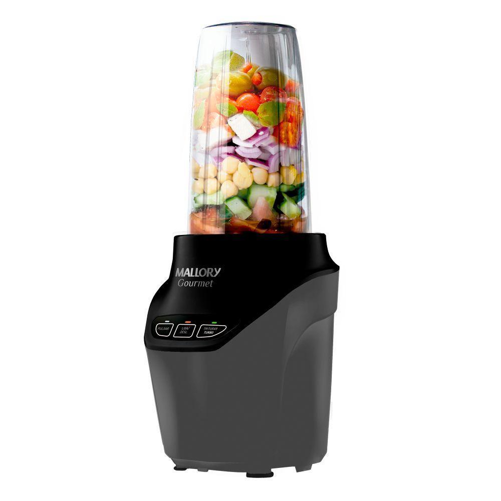 Super Liquidificador E Processador Mallory Gourmet 1000W Preto/chumbo 110V - 2