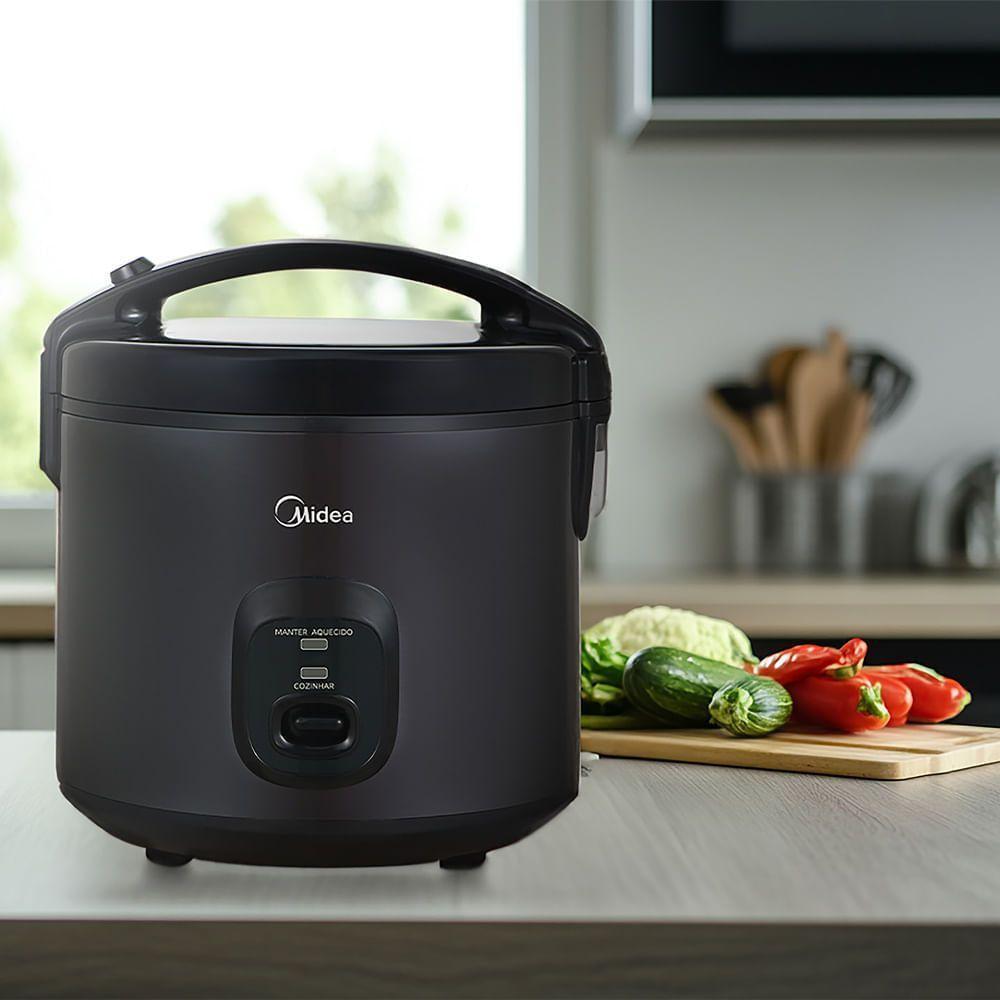 Panela de Arroz Elétrica 5L Preta Midea PAE50P1 - 110V - 7