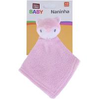 Naninha Para Meninas Coral Fleece 100% Poliéster 27x27cm Raposa Rosa - 2